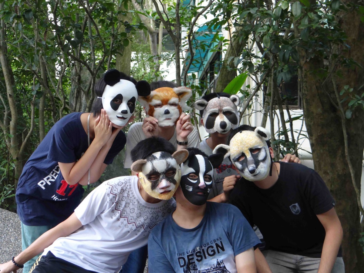 活動將這些特製面具帶領民眾認識這些動物寶貝喔~　台北動物園/提供